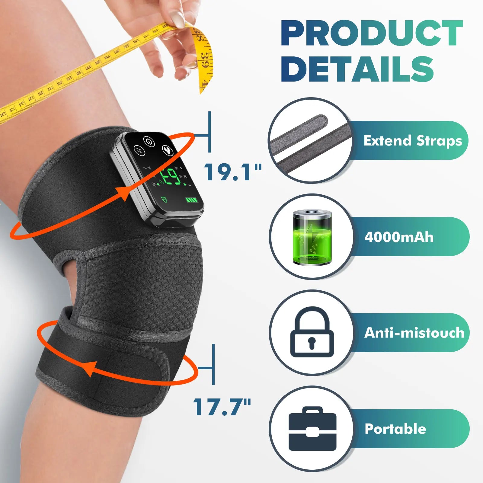 HeatRelief Knee Massager