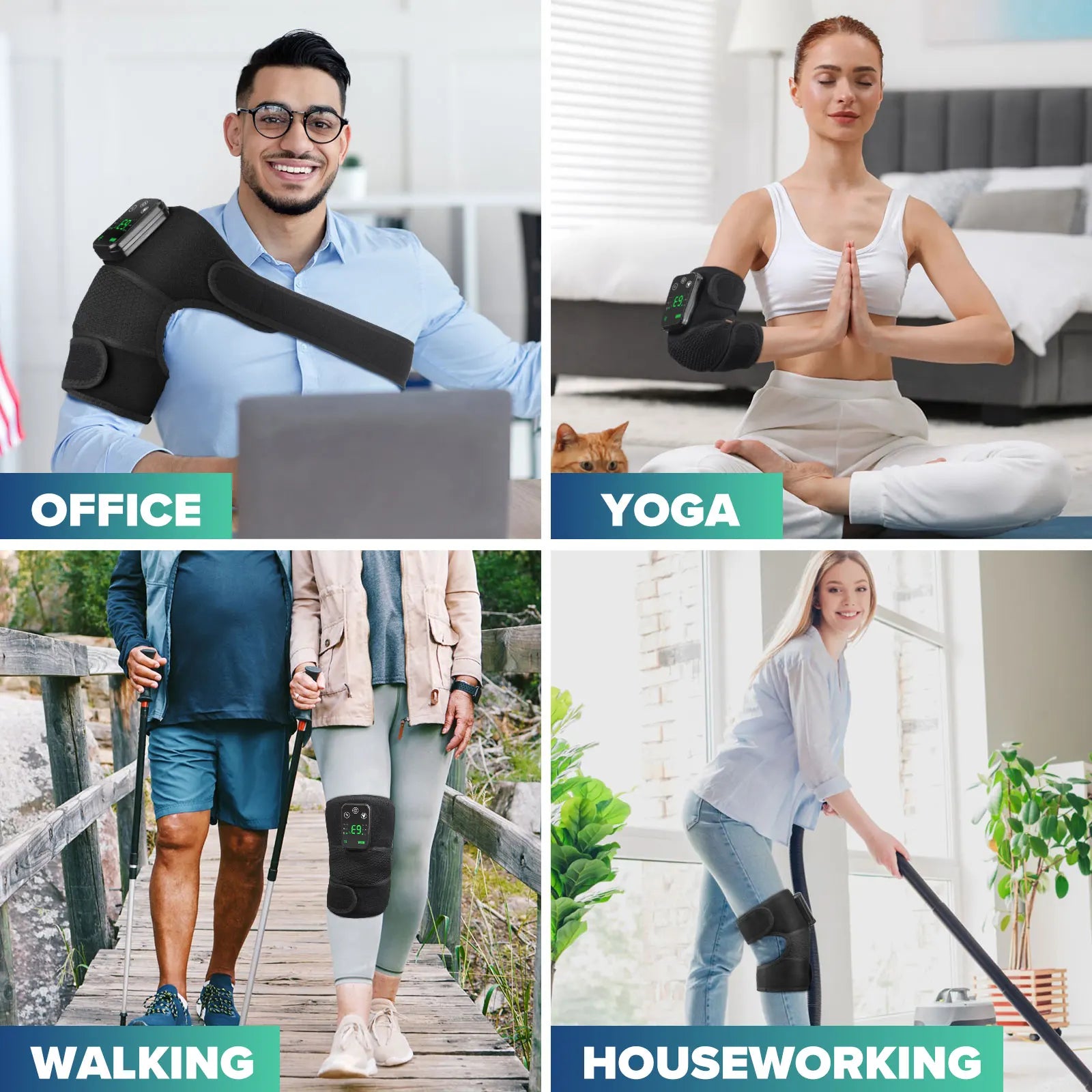 HeatRelief Knee Massager